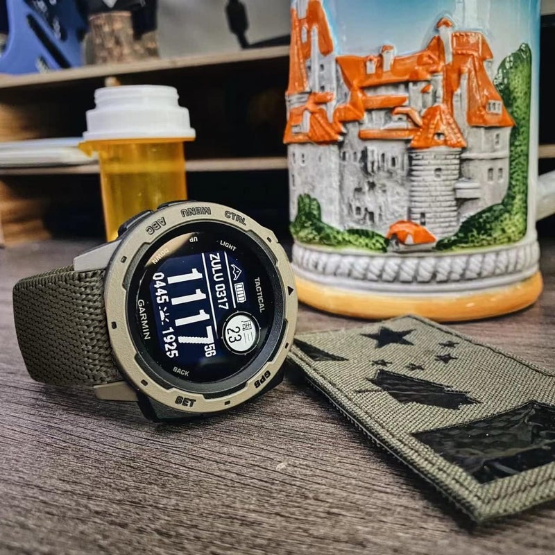 AHXLL 3 عبوات من أحزمة النايلون المرنة متوافقة مع Garmin Instinct/Instinct 2 Solar/Instinct 3 45mm، حزام رياضي قابل للتنفس 22mm لـ Garmin Instinct Tactical/Solar/Tide/Esports - Image 3